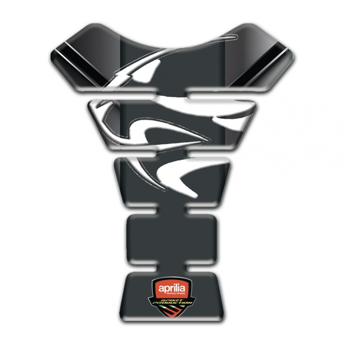 Aprilia Tank Protector Chromed Base Tiger Head Logo 