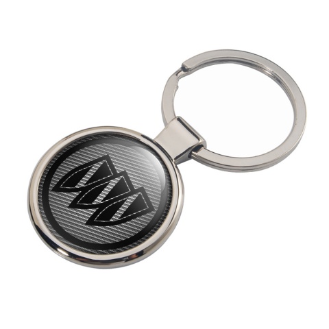 Buick Key Fob Metal Light Chrome Black Logo Classic