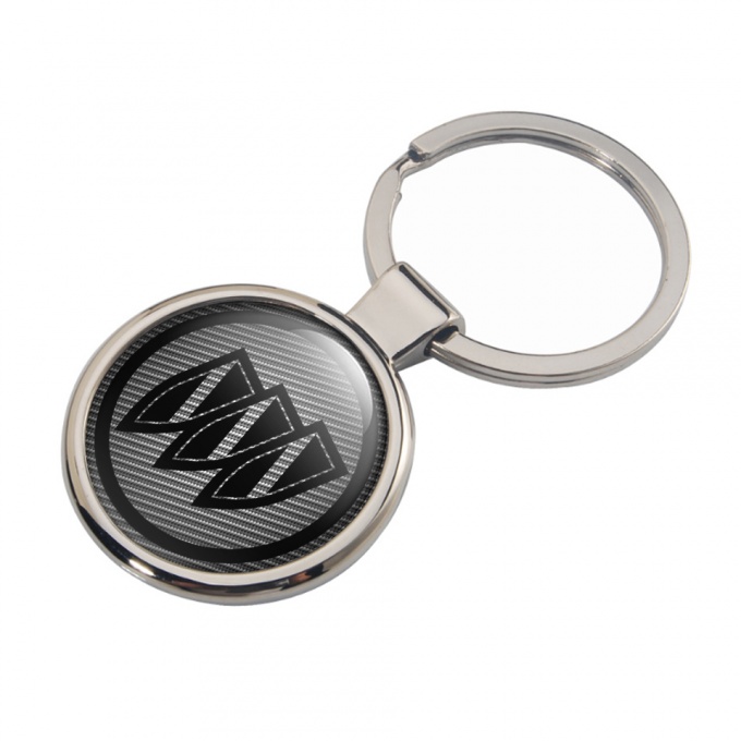 Buick Key Fob Metal Light Chrome Black Logo Classic