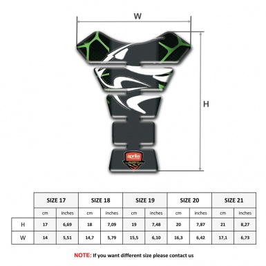 Aprilia  Tank Guard Pads Green Patterns Base Tiger Head Logo Effect 