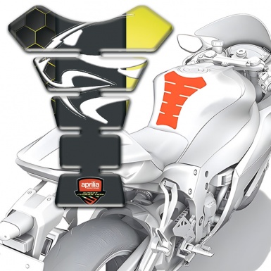 Aprilia Tank Pad Motorbike Stylish Model with Tiger Head Logo 