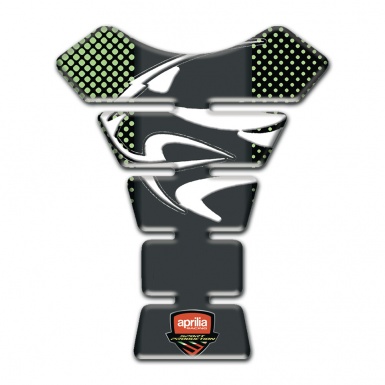 Aprilia Tank Protector Green Dots Tiger Head Logo