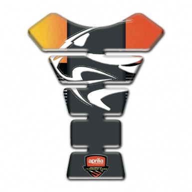 Aprilia Tank Fuse Orange NUance Base Graphite Panel Logo 