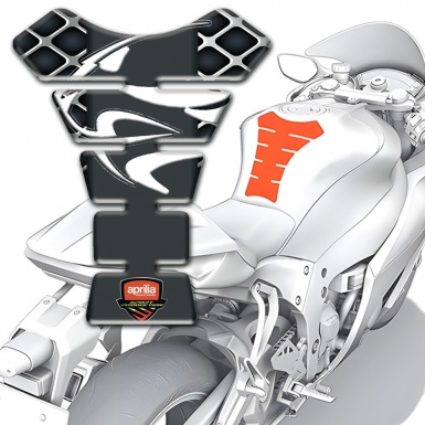 Aprilia Tank Protector Large Grid Decoration Tiger Head Logo Style 