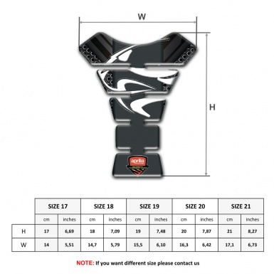 Aprilia Tank Guard Pads Motorcycle Silicone Sticker Tiger Head Logo Decoration 