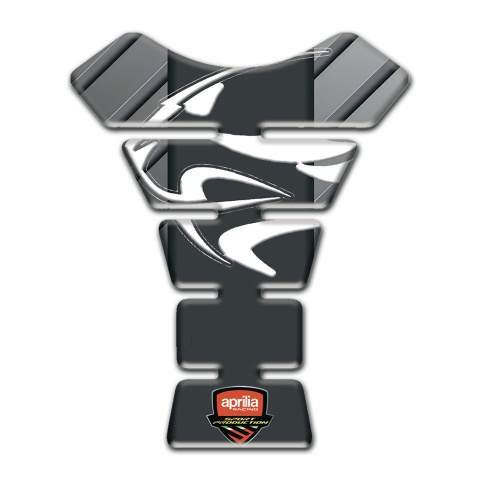 Aprilia Tank Protector Gray background White lOgo 