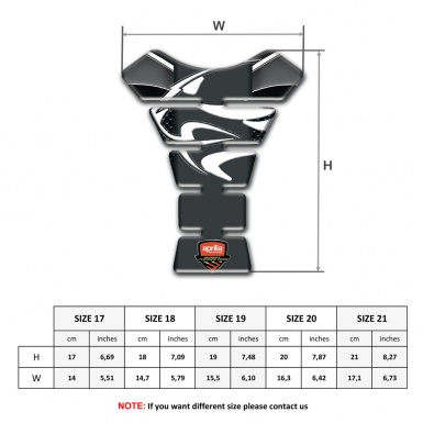 Aprilia Tank Pad Motorbike Tiger Head Logo Style 