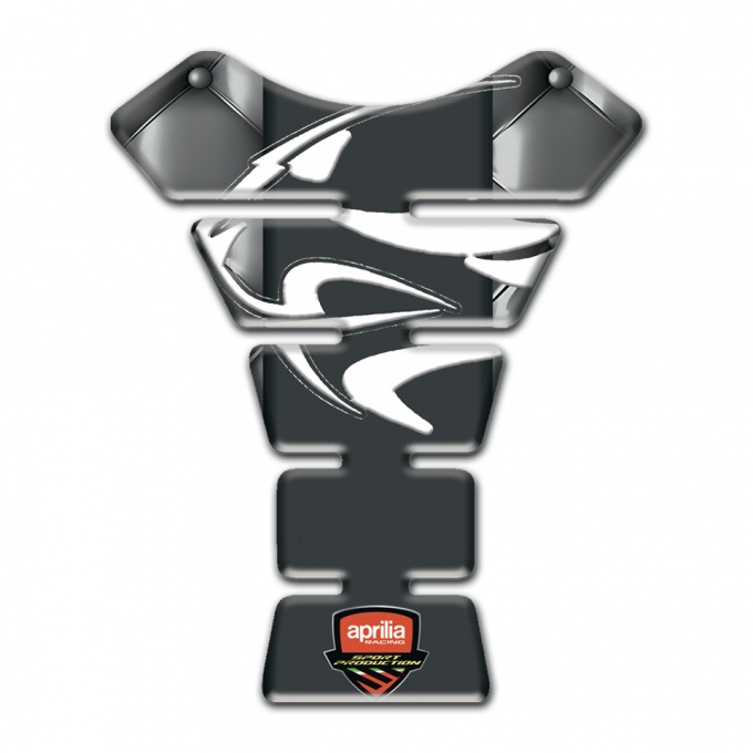 Aprilia  Tank Protector Gray Leather Background Effect