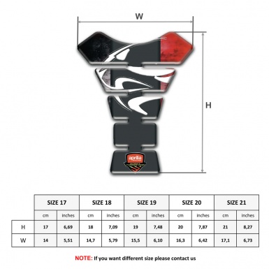 Aprilia Tank Guard Pads Mixed Colors background 