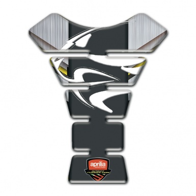 Aprilia Tank Protector Silver background Style 