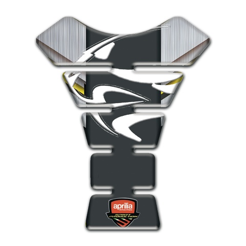 Aprilia Tank Protector Silver background Style 