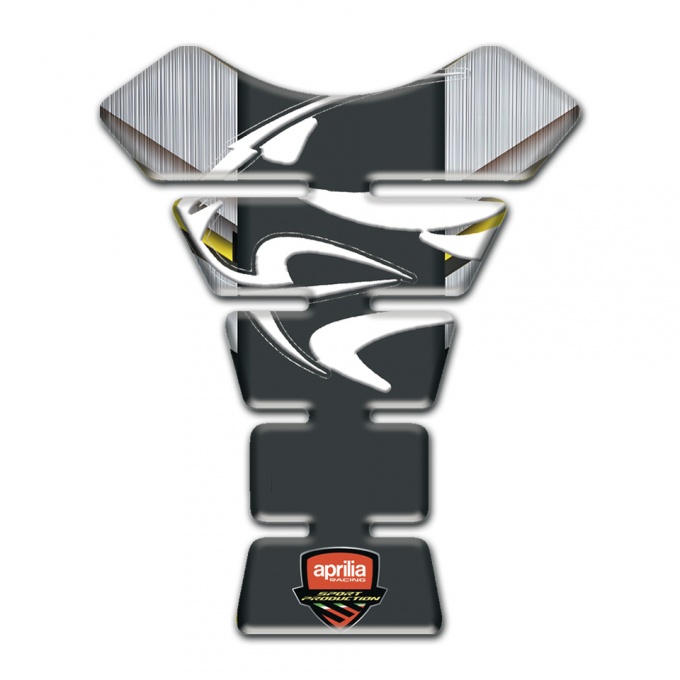 Aprilia Tank Protector Silver background Style 