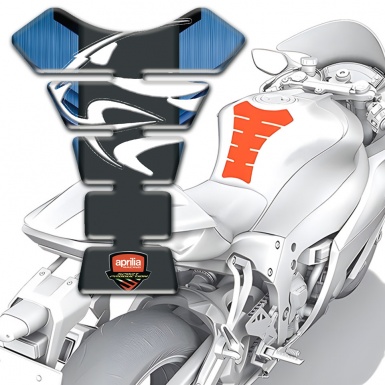 Aprilia Tank Fuse Blue Decoration Background 