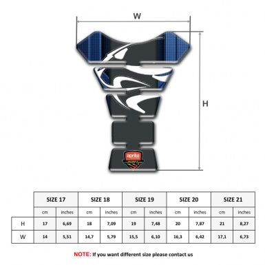 Aprilia Tank Pad Motorbike dark Blue Background Decoration