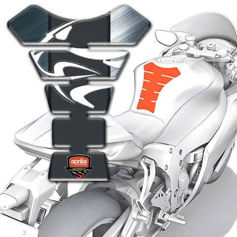 Aprilia Tank Fuse Gray Polished Background 