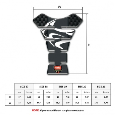 Aprilia Tank Pad Motorbike Black Fibers Background 