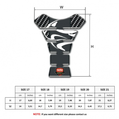 Aprilia Tank Protector Dark Carbon Background 