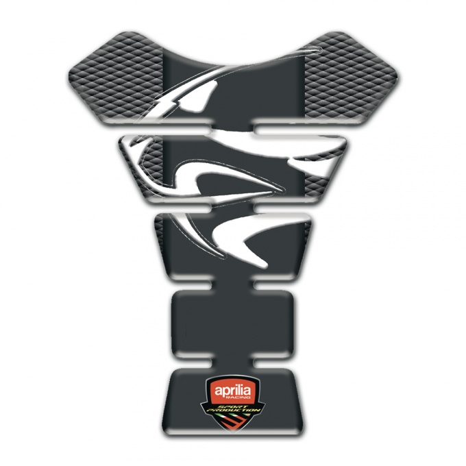 Aprilia Tank Guard Pads Gray Flackes Background 