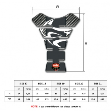 Aprilia Tank Pad Protector Classic Carbon Background 