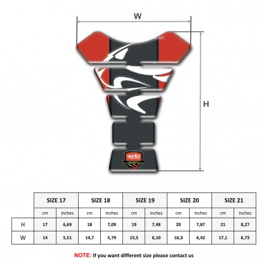 Aprilia Tank Protector Red Background model 
