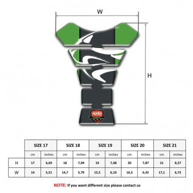 Aprilia Tank Pad Protector Green Background 