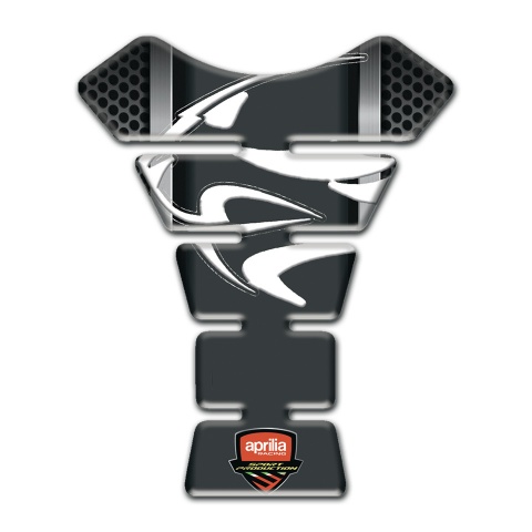 Aprilia Tank Protector Gray Vertical Lines background Edition 