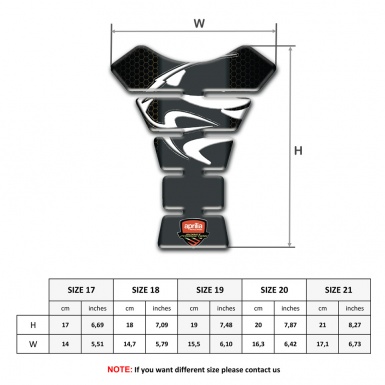 Aprilia Tank Pad Motorbike Dark Hexagons Background 