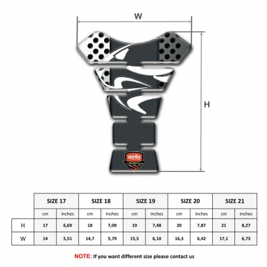 Aprilia Tank Guard Pads Perforated Background Effect 