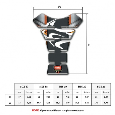 Aprilia Tank Protector Copper Gray Background Style 