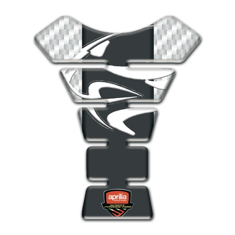 Aprilia Tank Pad Protector White Carbon Background 