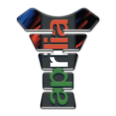 Aprilia Tank Pad Protector Blue Red Patterns base Colorful logo 