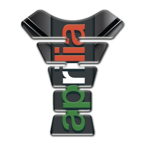 Aprilia Tank Protector Chromed Base Colorful Logo 