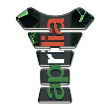 Aprilia Tank Fuse Green Diamond Base Colorful Logo 
