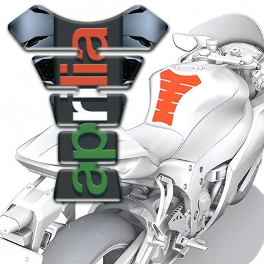 Aprilia Tank Protector Torn Base Effect Colorful Logo 