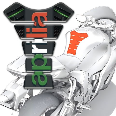 Aprilia Tank Pad Protector Vertical Colorful Logo Style 