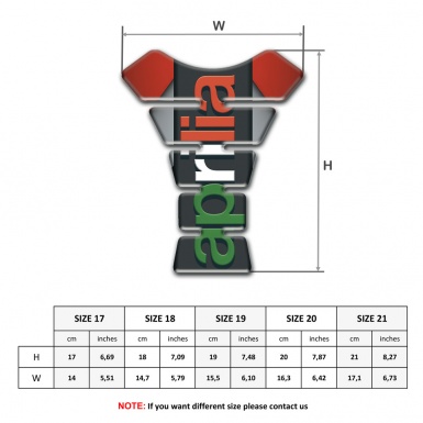 Aprilia Tank Fuse Red Gray Base Colorful logo 