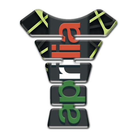 Aprilia  Tank Protector Green Patterns Bckground Vertical Logo 