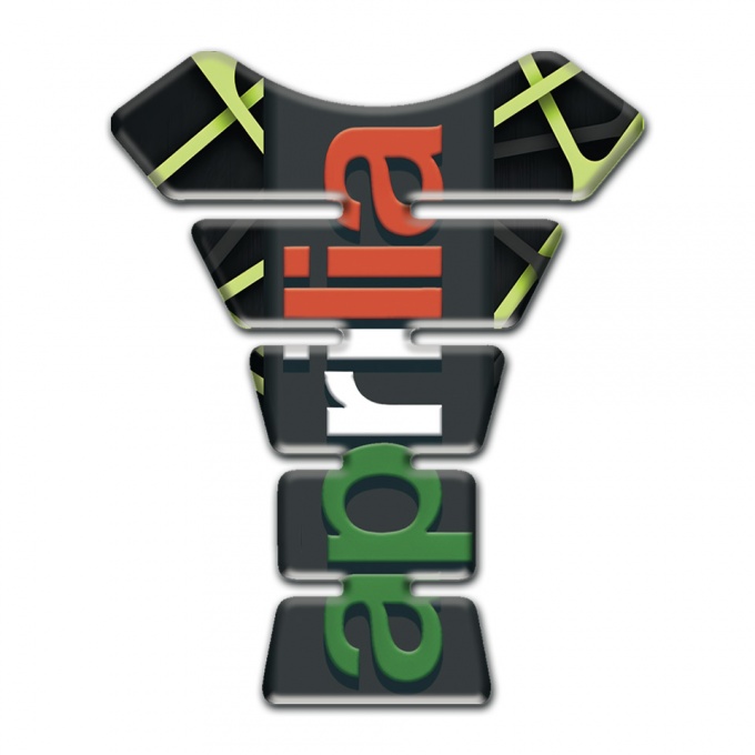 Aprilia  Tank Protector Green Patterns Bckground Vertical Logo 