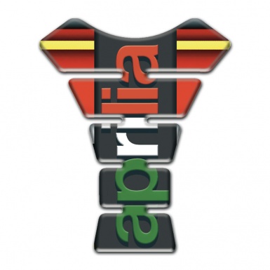 Aprilia Tank Protector Rede Yellow Decorartion Base Colorful Logo 