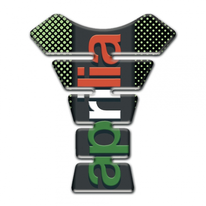 Aprilia  Tank Pad Protector Green Dots Base Colrful Logo 