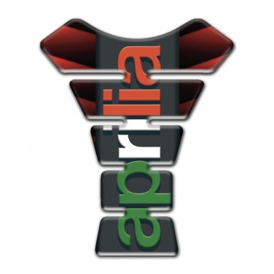 Aprilia Tank Guard Pads Red Waves Effect Version 