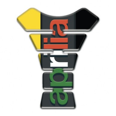 Aprilia Tank Protector Yellow Black Halves Version 