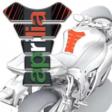 Aprilia Tank Guard Pads Thin Stripes Version 