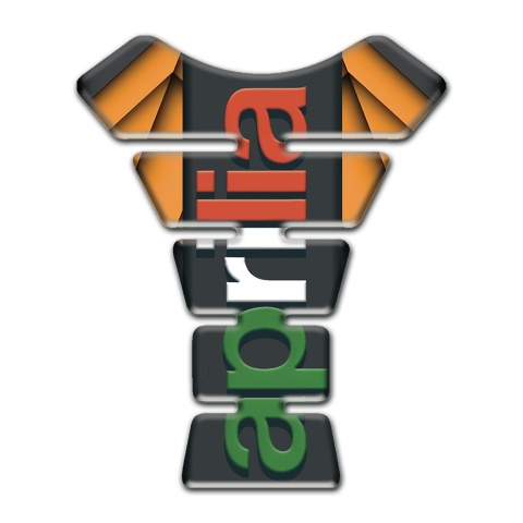 Aprilia Tank Fuse Orange Parts base Colorful Logo 