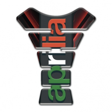 Aprilia Tank Protector Tank Protector Vertical Colorful logo 