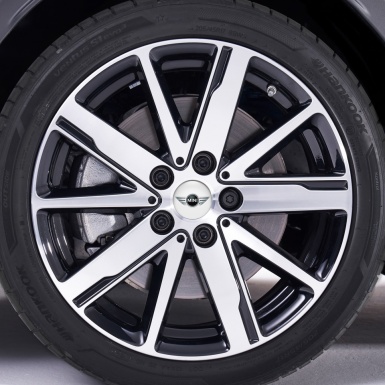 Mini Cooper Domed Stickers Wheel Center Cap White Background