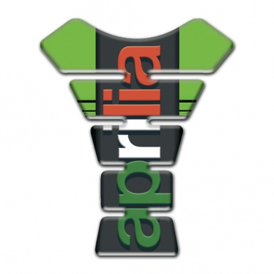 Aprilia Tank Guard Pads Green Base Colorful Logo 