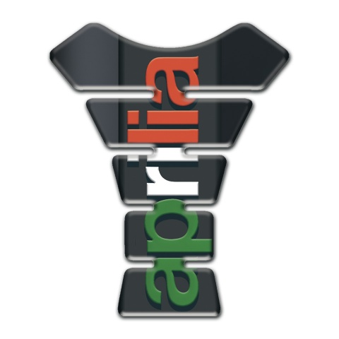 Aprilia Tank Pad Protector Graphite effect with colorful Logo 