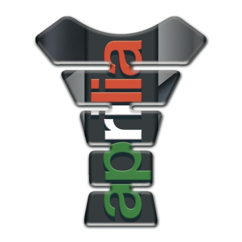 Aprilia Tank Fuse Black Gray Base Colorful Vertical logo 