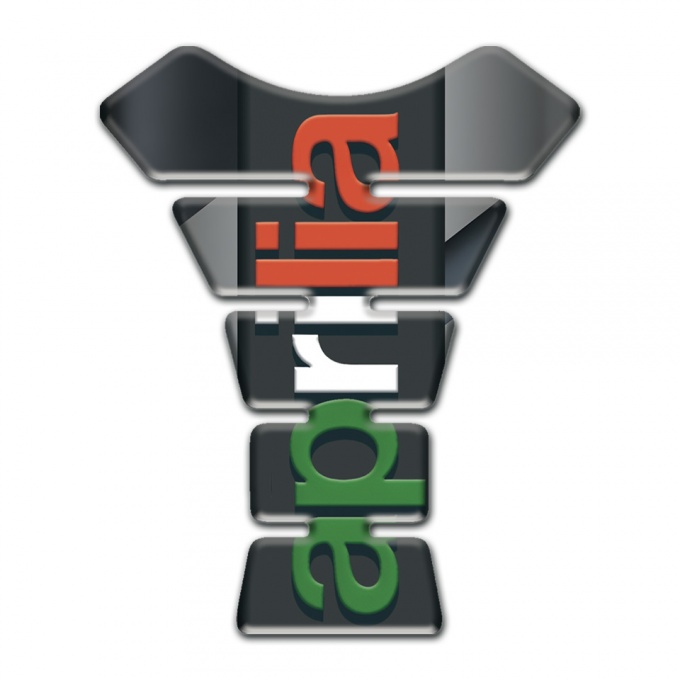 Aprilia Tank Fuse Black Gray Base Colorful Vertical logo 